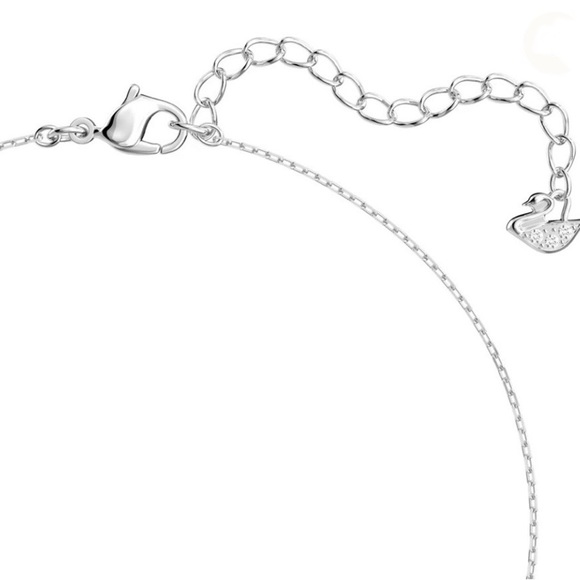 Signed Swarovski Crystal Trilliant Cut Necklace | Silver | New - Picture 2 of 9